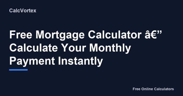 204 Mortgage Calculator
