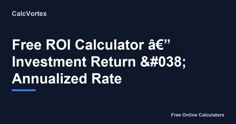 212 Roi Calculator