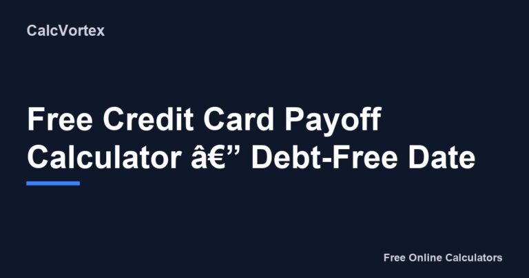 216 Credit Card Payoff Calculator
