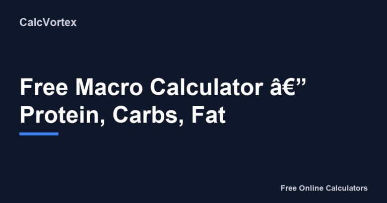 223 Macro Calculator