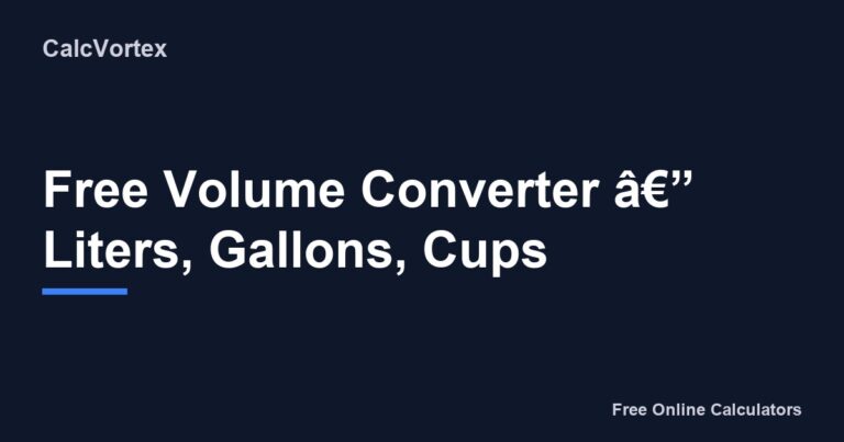 231 Volume Converter