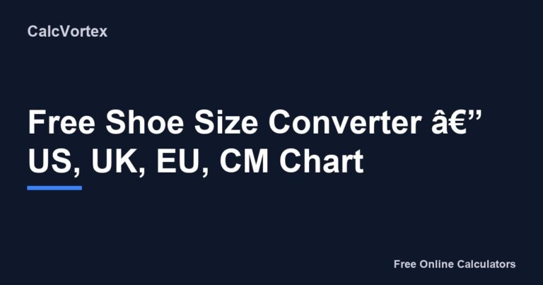 234 Shoe Size Converter