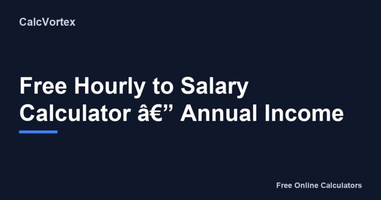 241 Hourly to Salary Calculator