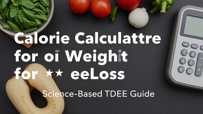 Calorie calculator for weight loss science based tdee guide