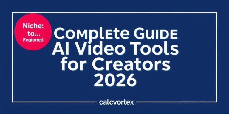 Complete Guide to AI Video Tools for Creators 2026 (informational, "Complete Guide to...", specific) - calcvortex