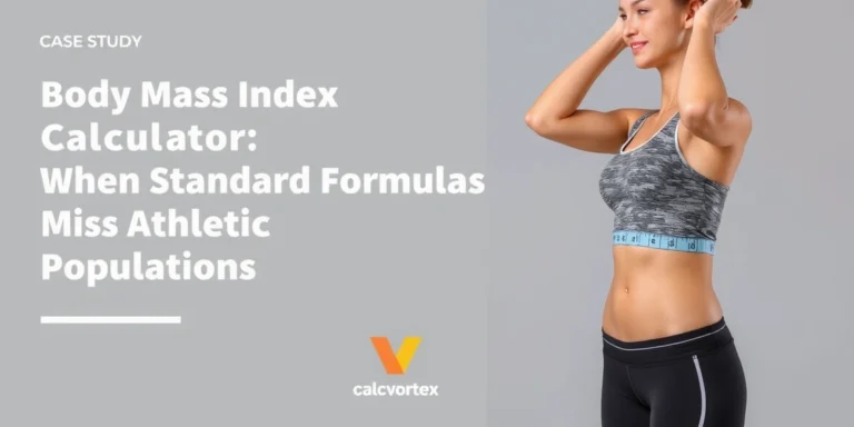 Body Mass Index Calculator Case Study: When Standard Formulas Miss Athletic Populations - calcvortex