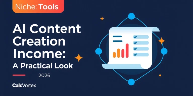 AI Content Creation Income: A Practical Look (2026) - CalcVortex