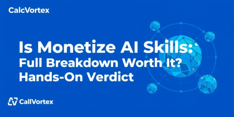 Is Monetize AI Skills : Full Breakdown Worth It? Hands-On Verdict - CalcVortex