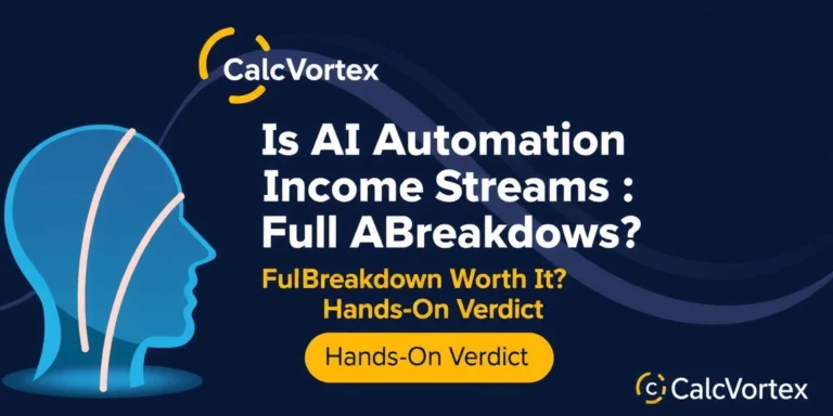 Is AI Automation Income Streams : Full Breakdown Worth It? Hands-On Verdict - CalcVortex