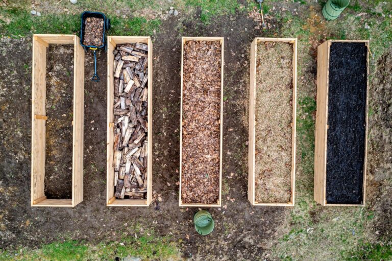 A modern digital illustration representing calculate soil volume raised garden beds and avoid costly mistakes.