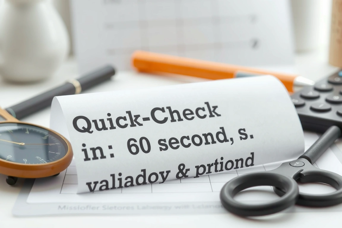The Quick-Check Method: Validate Your Prompt in 60 Seconds — Master Prompt Engineering for AI Models: Step-by-Step Tutorial 2025